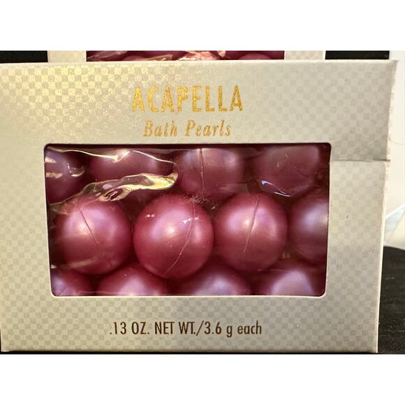VTG NOS 4X Mary Kay Bath Pearls; Acapella; 12 ct; .13 oz - Picture 2 of 3